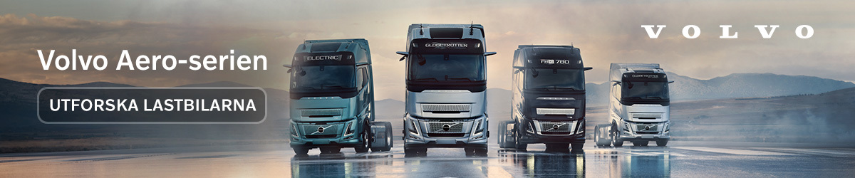 Volvo Trucks Aero annons banner.