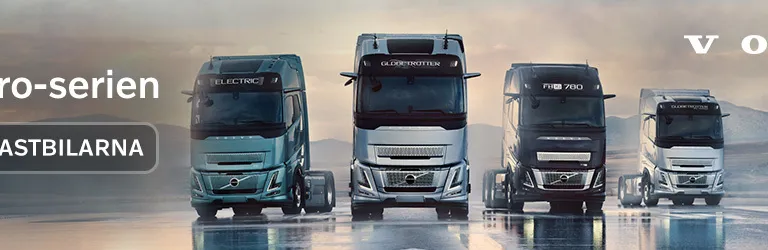 Volvo Trucks Aero annons banner.